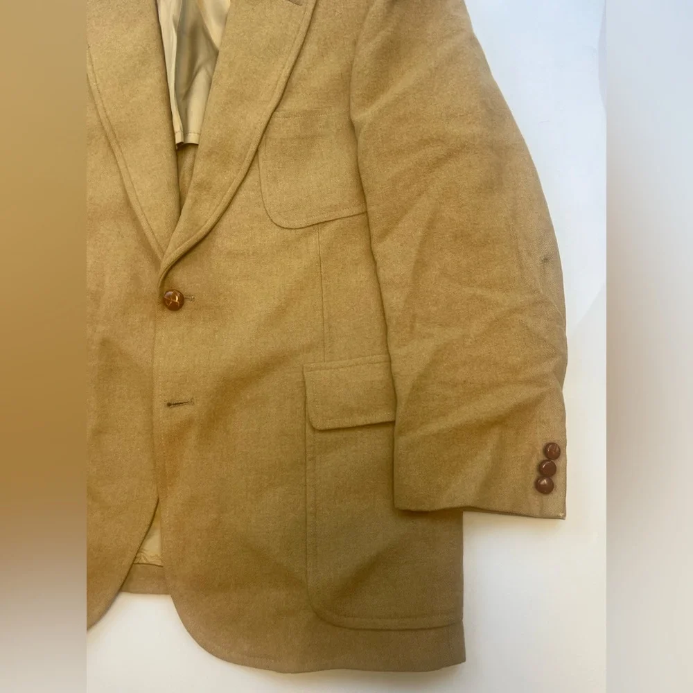 Nordstrom 100% Camel Hair Jacket N127-5 - Picture 5 of 10